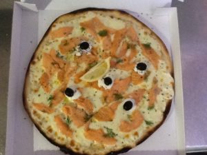 pizza au saumon fumé maison citron et aneth